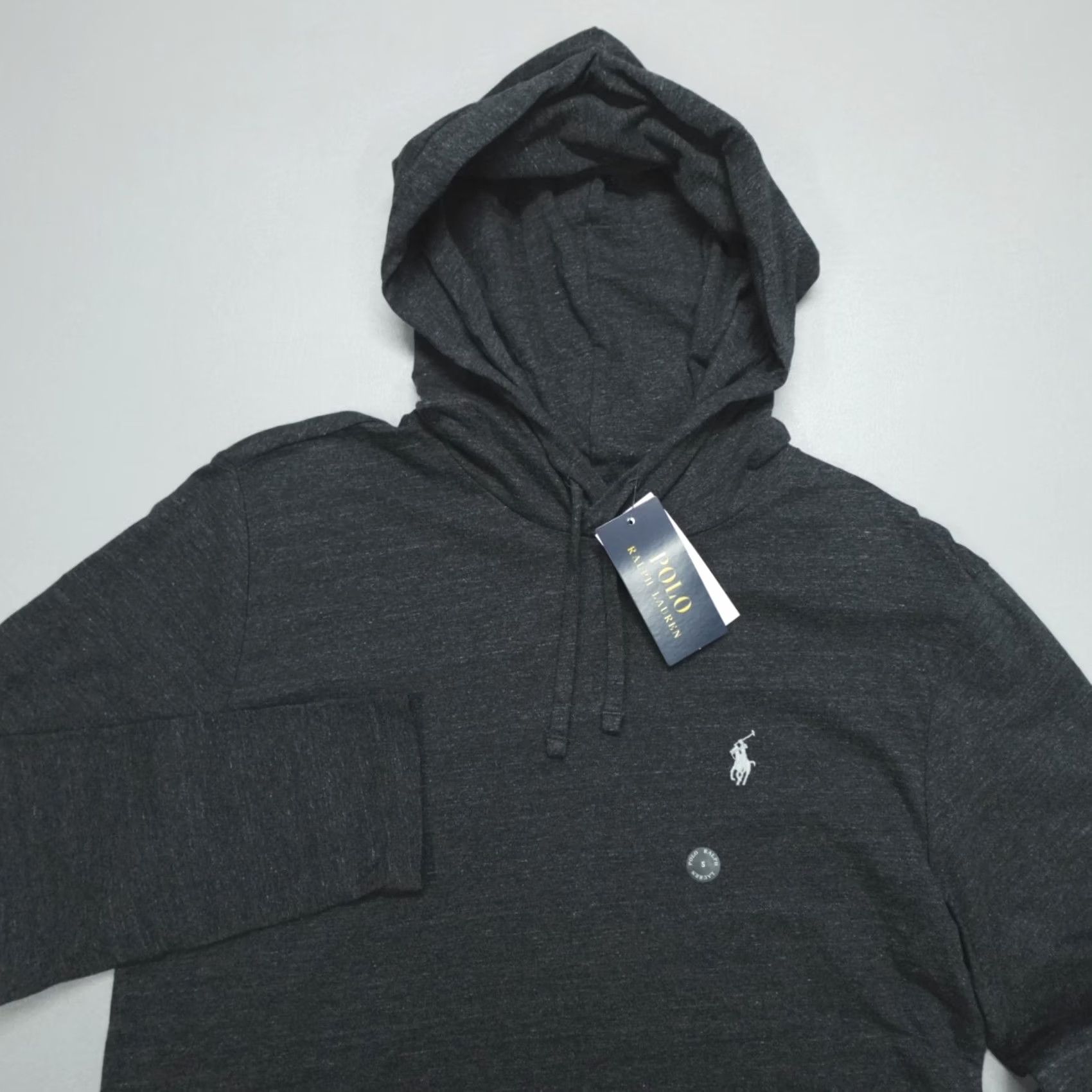 Polo Ralph Lauren Re-engineered Title: Polo Ralph Lauren Lightweight Hoodie Mens Size S Cotton Pony Logo Black Htr Size US S / EU 44-46 / 1 - 2 Thumbnail