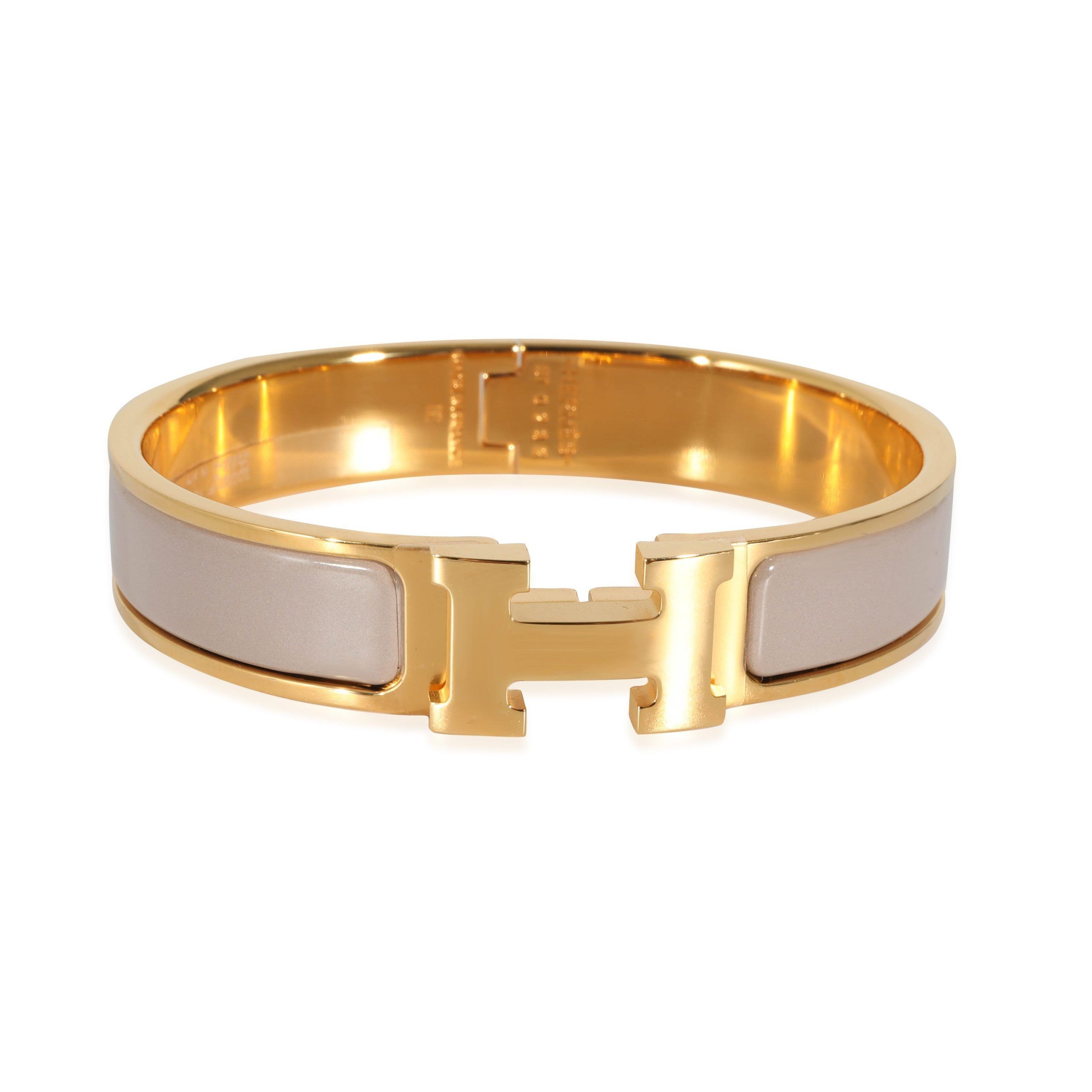 Hermes Hermès Clic H Marron Glace Bracelet, PM Size Size ONE SIZE - 1 Thumbnail