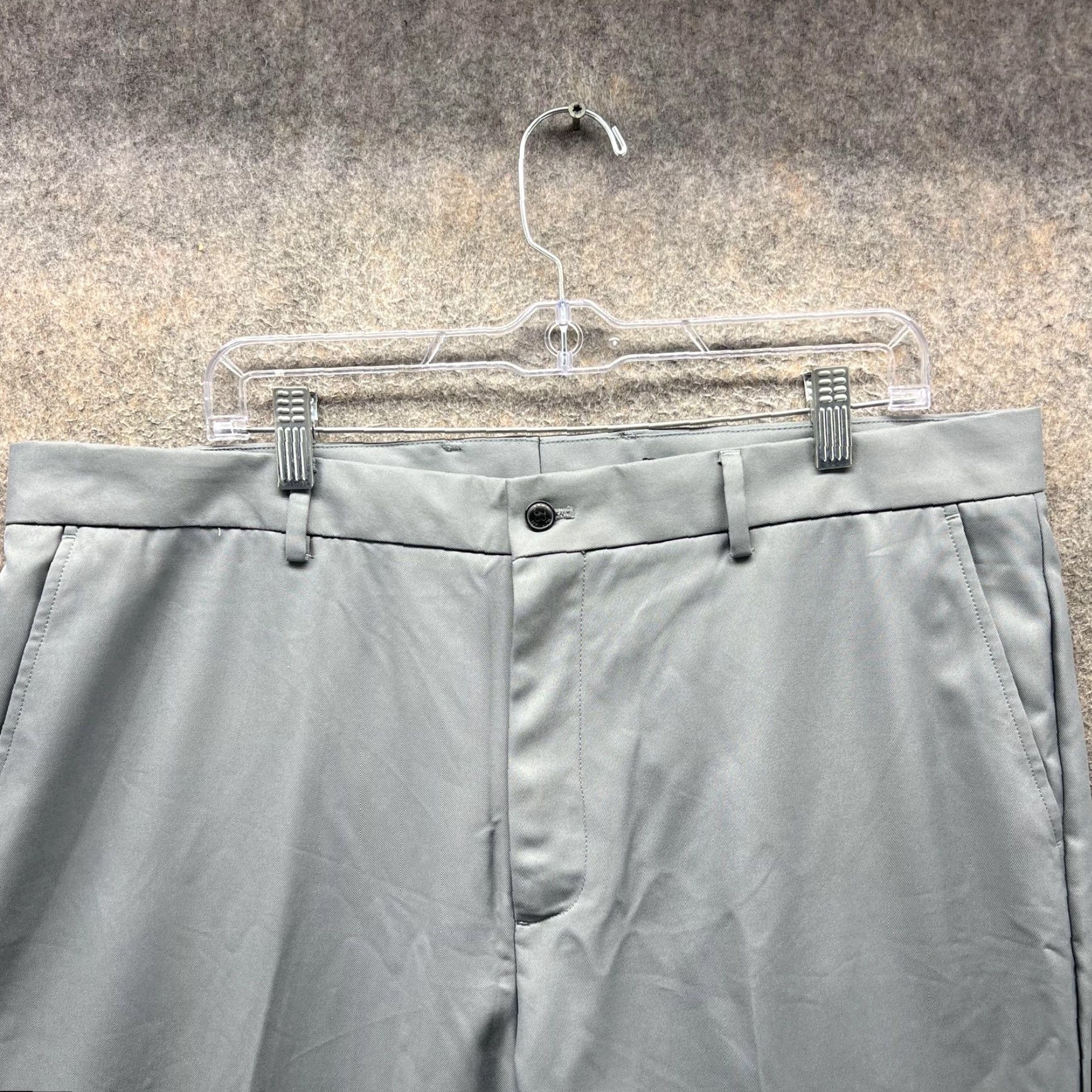Vintage Greg Norman Pants Mens 38x32 Gray Dress Flat Front Polyester Golf Performance Pants Mens 38 Gray Size US 38 / EU 54 - 4 Thumbnail