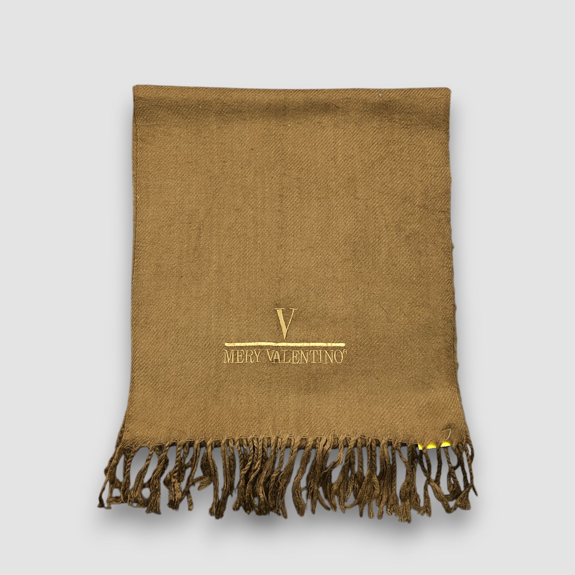 Japanese Brand Vintage 90s Mery Valentino Scarf Muffler Wool Scarves Size ONE SIZE - 3 Thumbnail