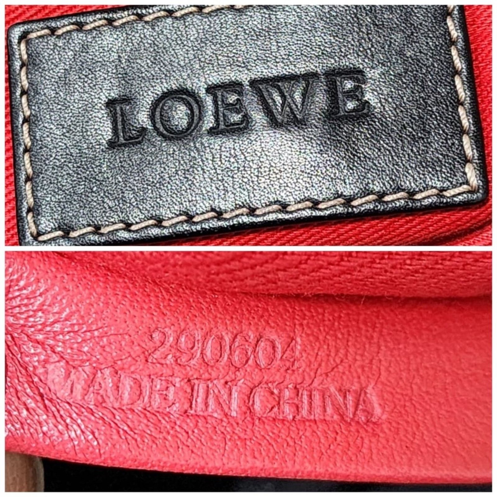Loewe Authentic Loewe Anagram Love Logo Shoulder Bag Black Size ONE SIZE - 2 Thumbnail