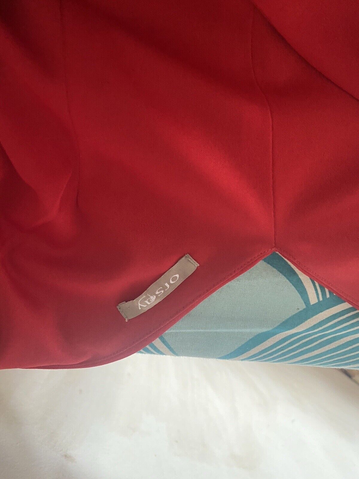 Vintage Orsay Party Dress Red Size 10 Sk2421 Size M / US 6-8 / IT 42-44 - 3 Thumbnail