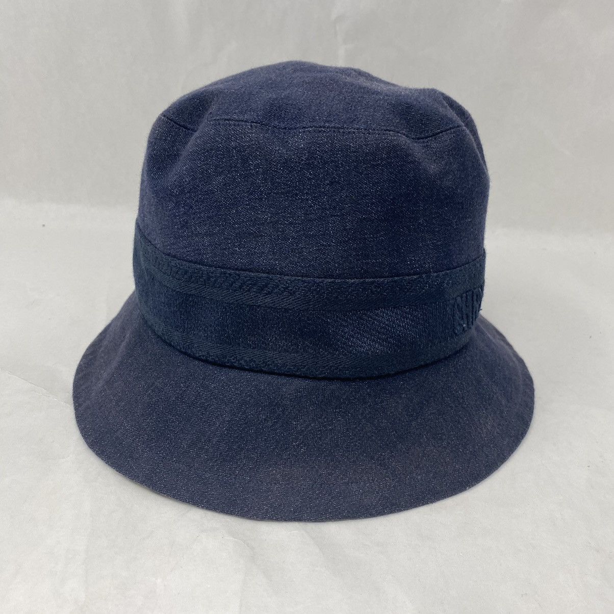 Christian Dior Monsieur × Dior Dior Denim Oblique Small Brim Navy Bucket Hat Size ONE SIZE - 2 Thumbnail