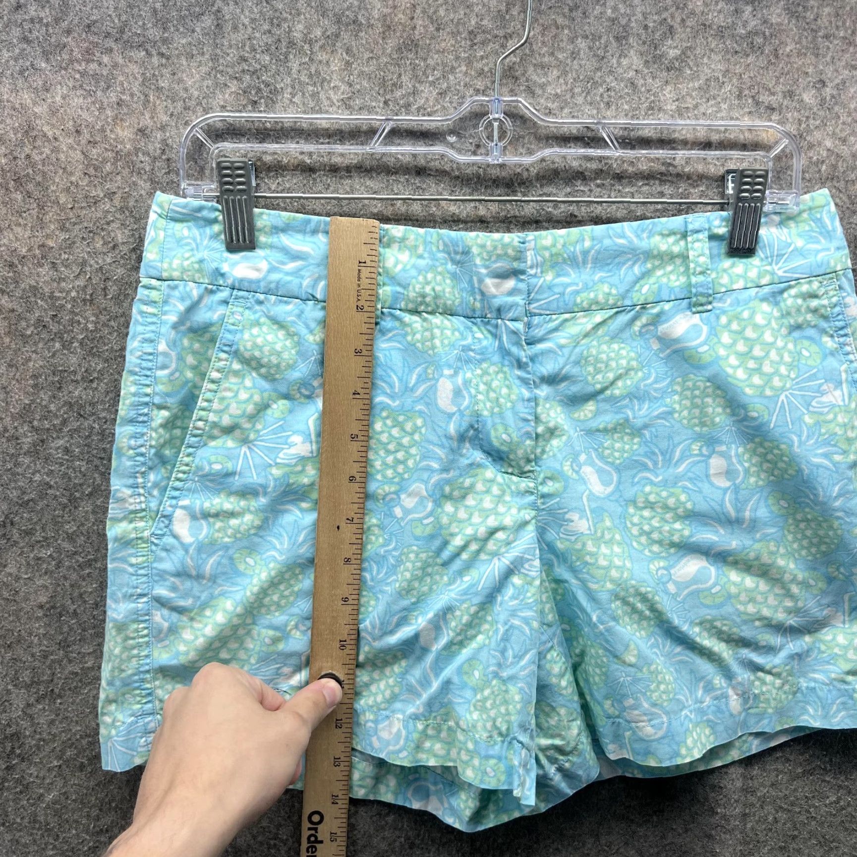 Vineyard Vines Vineyard Vines Shorts Women 4 Blue Chino Flat Front Casual Athletic 30 in Inseam 5 in Cotton Blended Fabric Button Womens Size 27" / US 4 / IT 40 - 6 Thumbnail