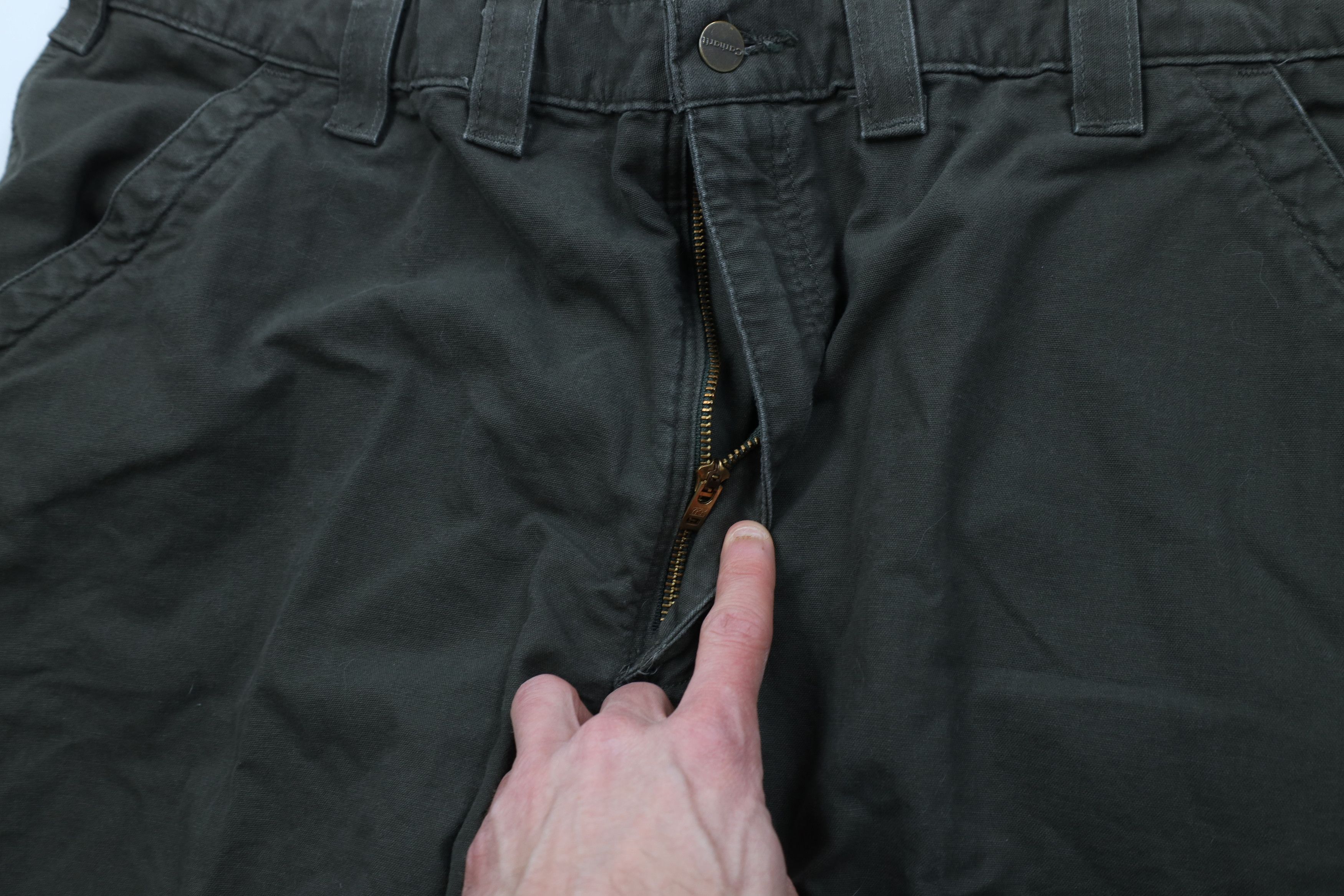 Carhartt Vintage Y2K Carhartt Dungaree Pants Dark Olive Green Size US 44 / EU 60 - 8 Thumbnail