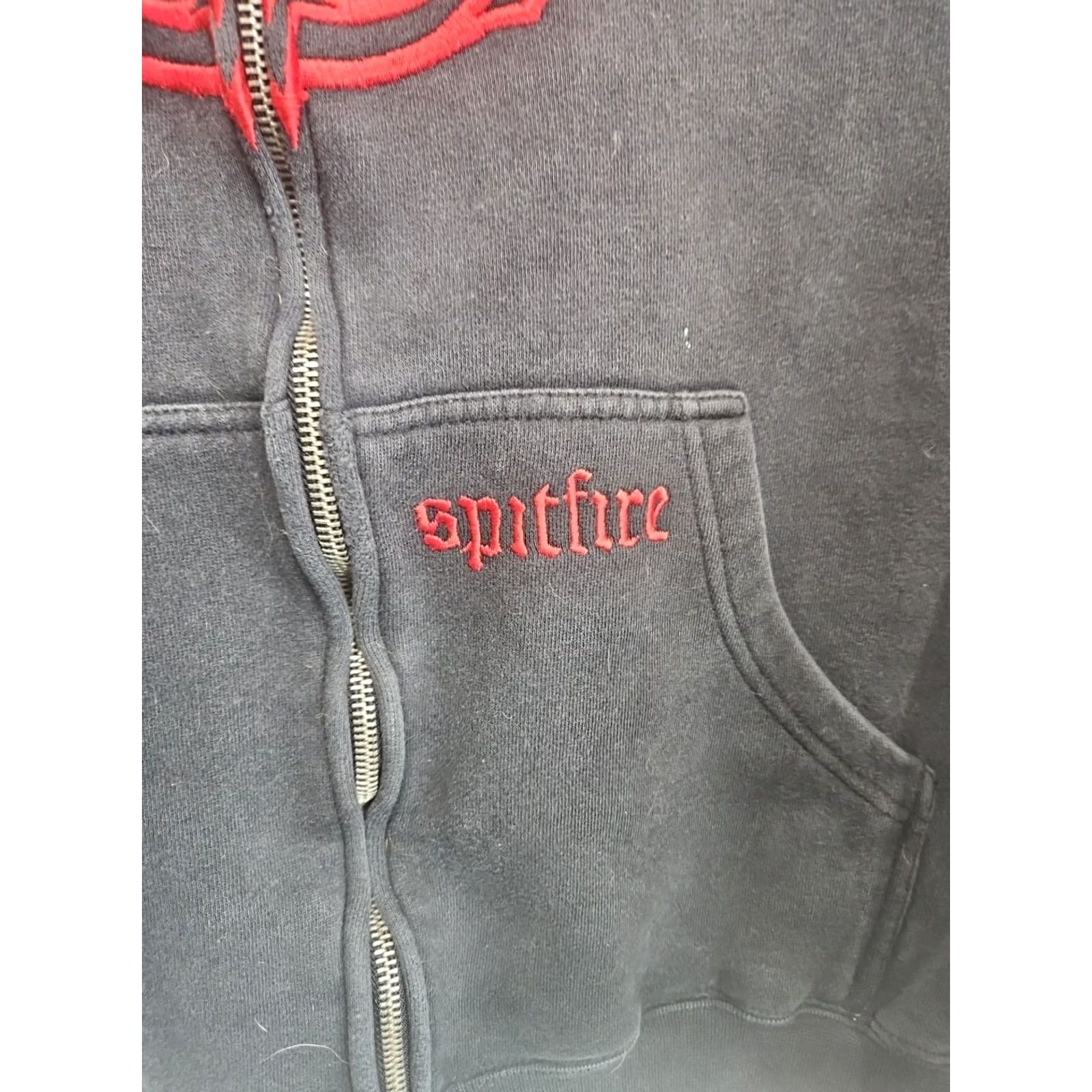 Spitfire VINTAGE Spitfire Hooded Sweatshirt 90s Distressed Black Mens Medium Sweatshirt Sweatshirt Distressed 90s Spitfire Logo Shirt Hoodie Adult Mens Size US M / EU 48-50 / 2 - 2 Thumbnail