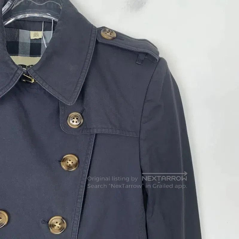 Burberry Burberry Women's Navy Cotton Trench Coat. Size S / US 4 / IT 40 - 3 Thumbnail
