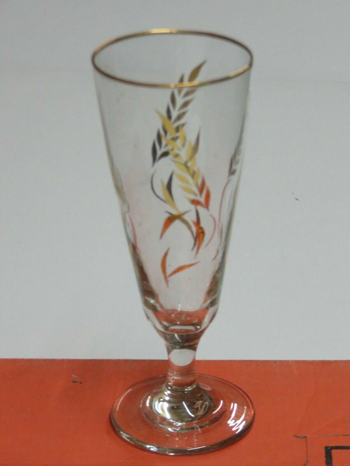 The Unbranded Brand Set of 6 Glasses Chesterfield Gold Decorated Glasses 5 3/4" Size ONE SIZE - 4 Thumbnail