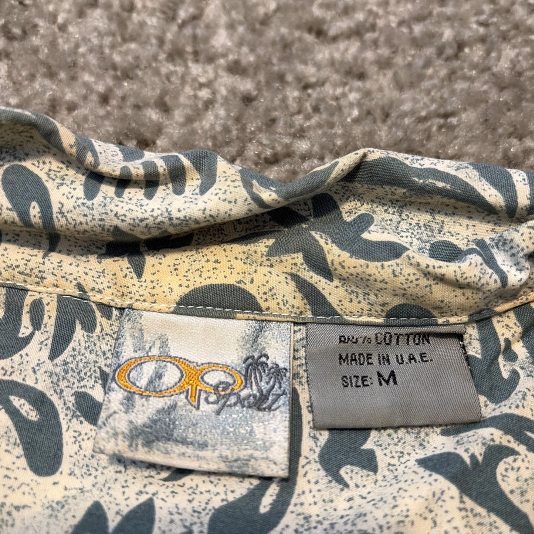 Ocean Pacific VINTAGE Ocean Pacific OP Sport White Blue Hawaiian Floral Button Up Shirt M Blue Mens Short Sleeve Hawaiian Floral 90s Size US M / EU 48-50 / 2 - 7 Thumbnail