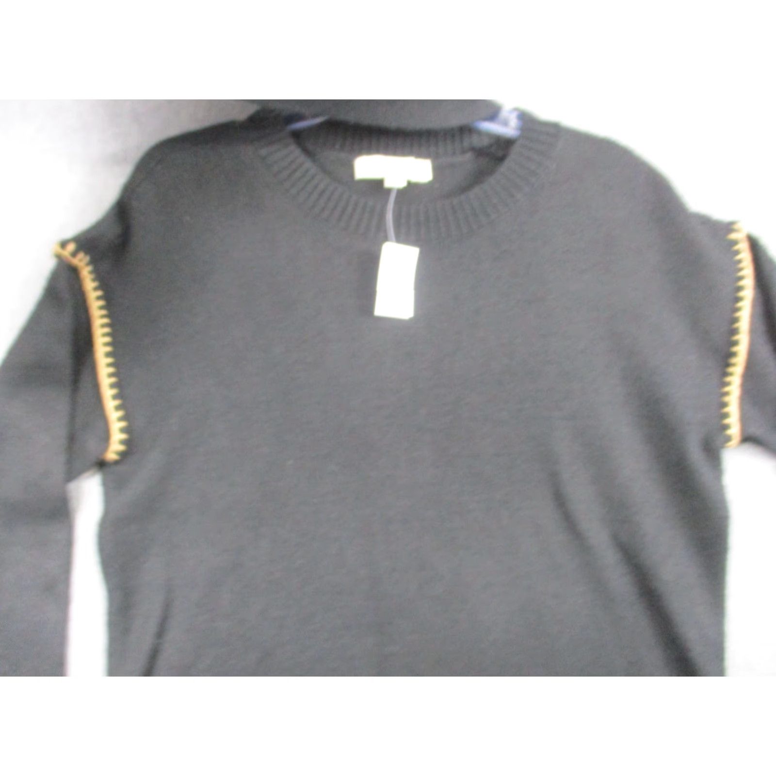 Loft LOFT Black Tunic Sweater Small W Detachable Scarf NWT MSRP 9 Size S / US 4 / IT 40 - 6 Thumbnail