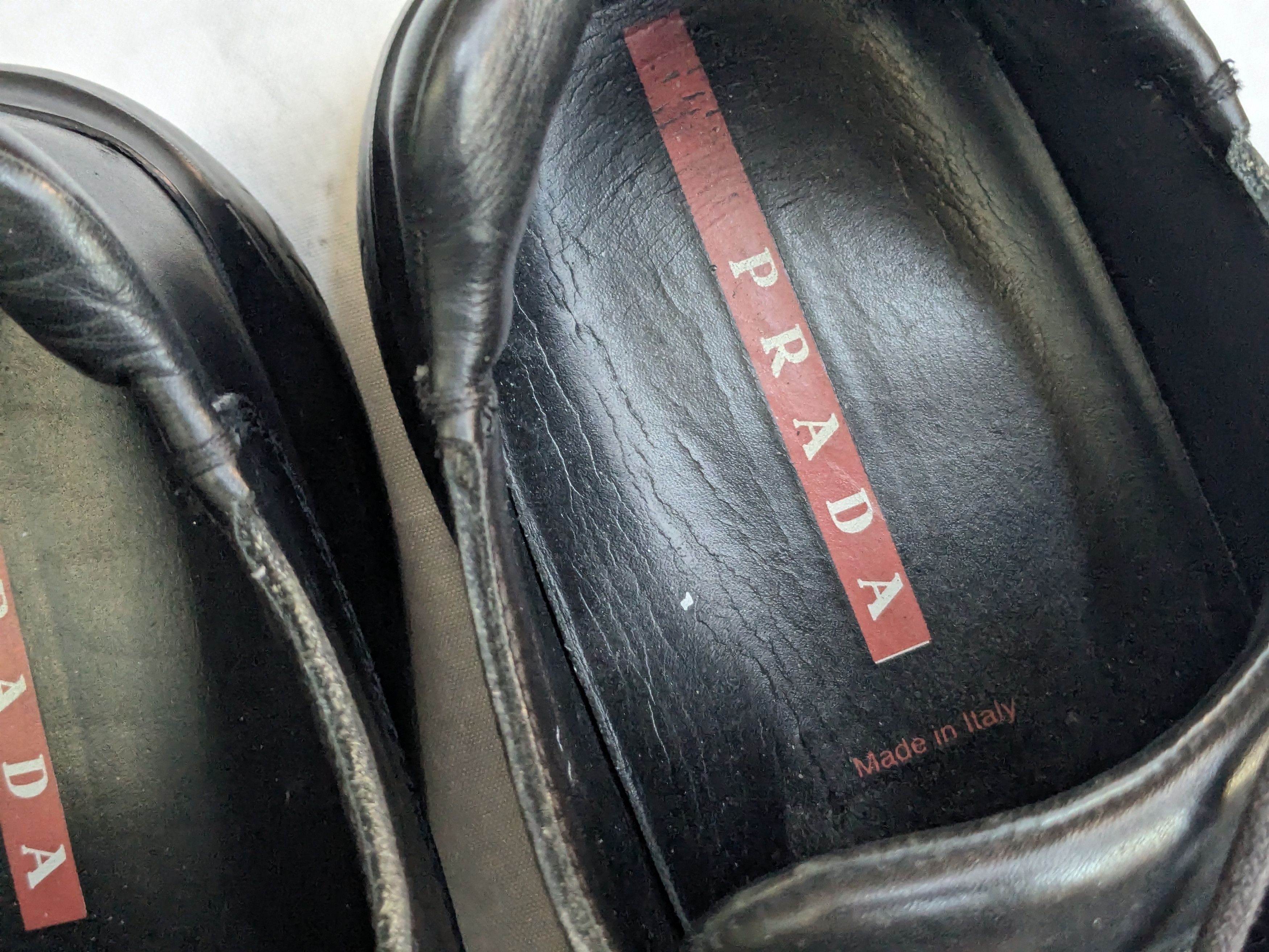 Prada Prada Hiking Sneakers Black 9.5 Leather Vibram Y2K Size US 9.5 / EU 42-43 - 7 Thumbnail