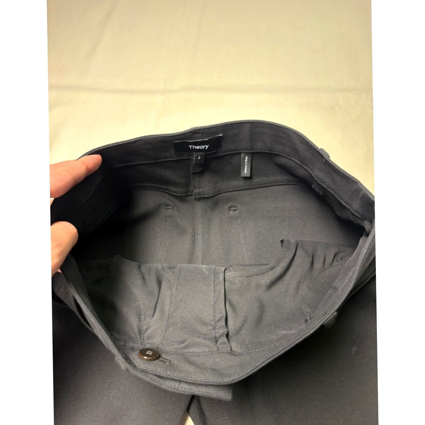 Theory Theory Womens Black Flare Leg 5 Pocket Trousers Pants Size 2 W28 L26 Size 26" / US 2 / IT 38 - 4 Thumbnail