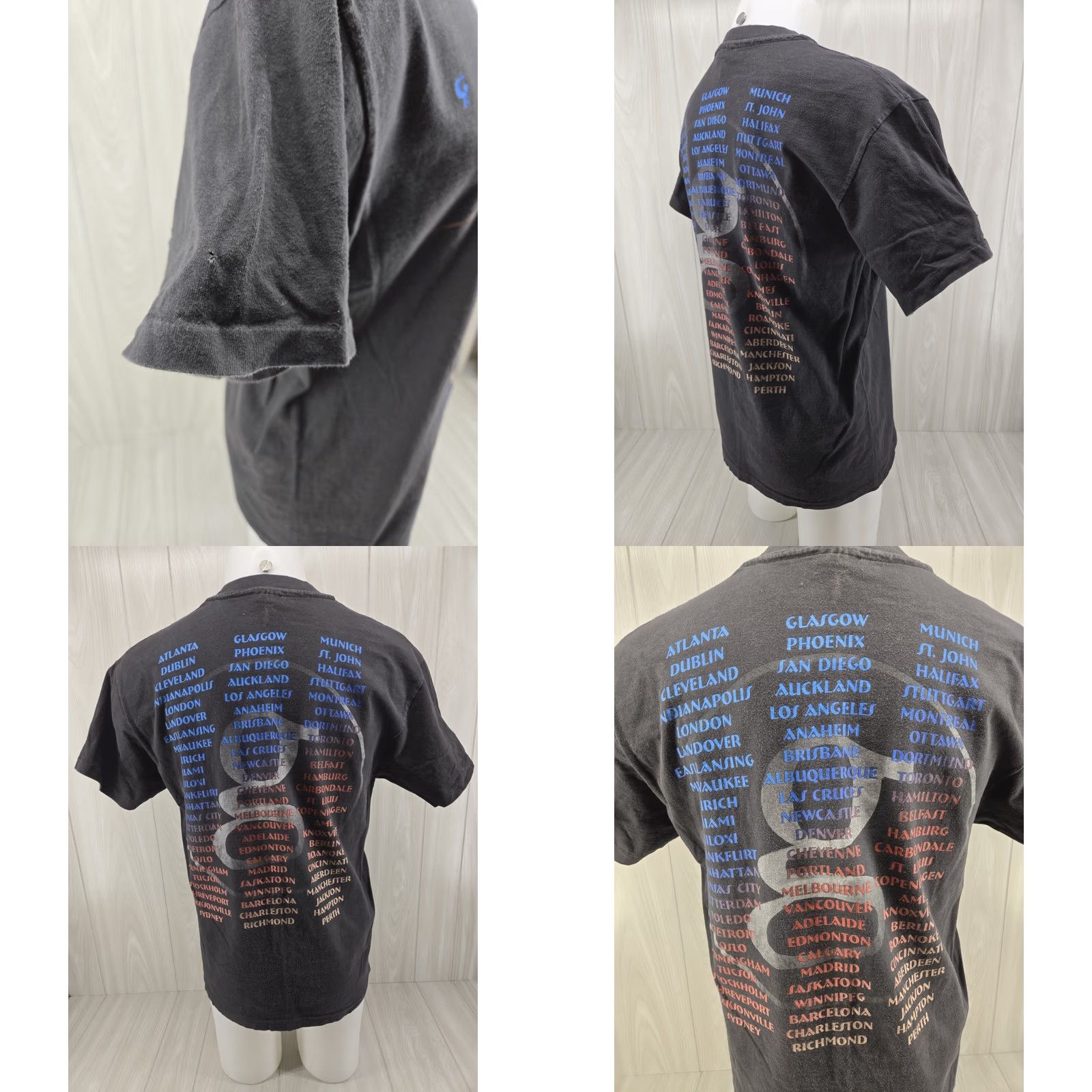 Hanes VINTAGE Garth Brooks Fresh Horses Concert Tour T-Shirt Sz Large Hanes Beefy-T Mens Short Sleeve Black 1996 VTG Distressed Graphic Print Size US L / EU 52-54 / 3 - 9 Thumbnail