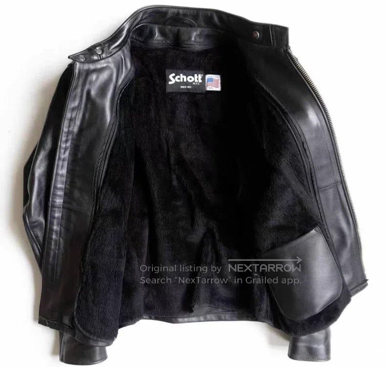 Other 641 Straight stand-up collar leather jacket Size US S / EU 44-46 / 1 - 3 Thumbnail