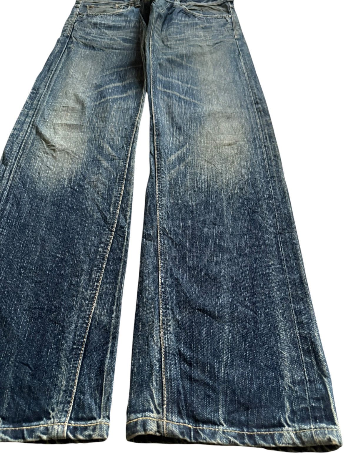 Edwin × Japanese Brand Vintage Japanese Edwin 503 Rusty Mud Wash Loose Jeans Size US 35 - 7 Thumbnail