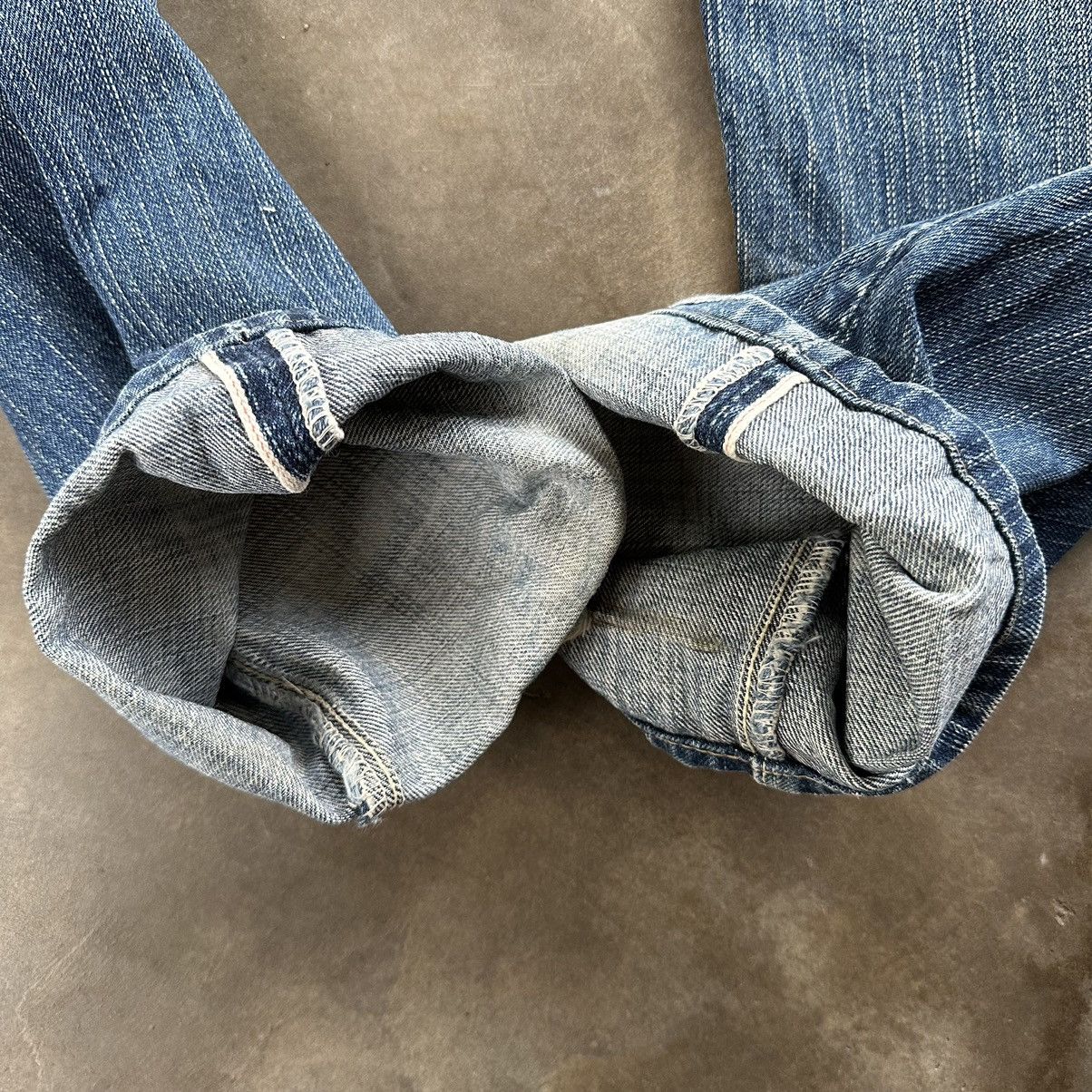 Japanese Brand Vintage Japanese Redline Distress Faded Denim Jean Pant W29 Size US 29 - 14 Thumbnail