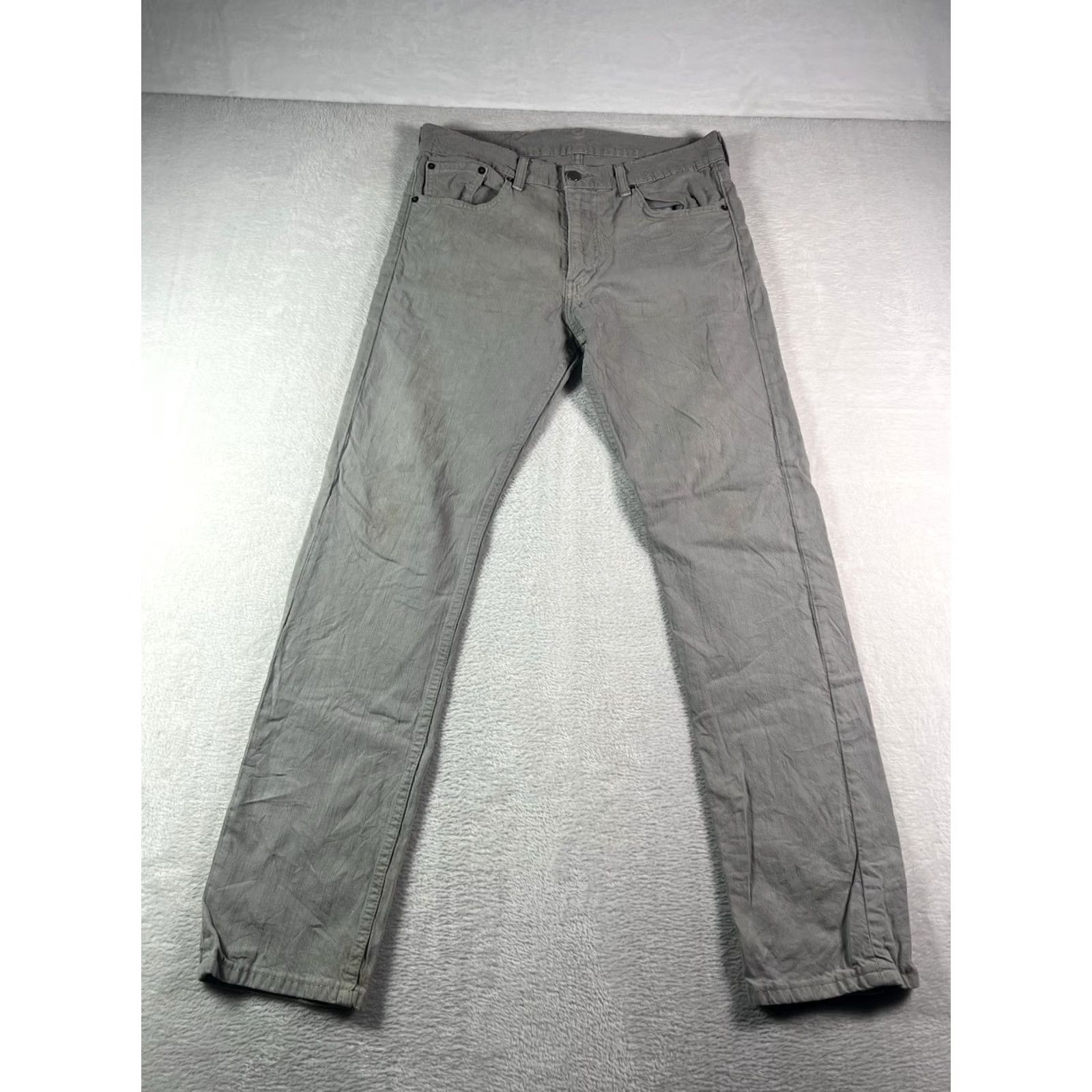Levi's VTG Levi's 513 Jeans Mens 31x30 Gray Denim Distressed Workwear Slim Straight 5-Pocket Mens Size US 31 - 2 Thumbnail