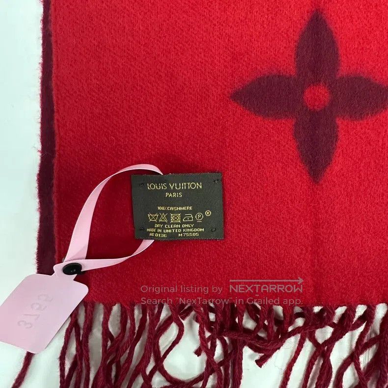 Louis Vuitton Louis Vuitton Double-faced cashmere scarf Size ONE SIZE - 3 Thumbnail