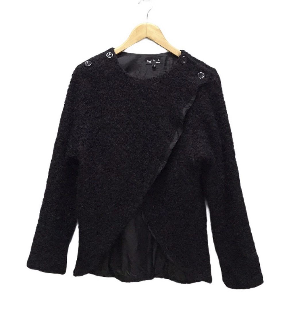 agnes b. Agnes B cross button sweater jacket Size US L / EU 52-54 / 3 - 1 Thumbnail