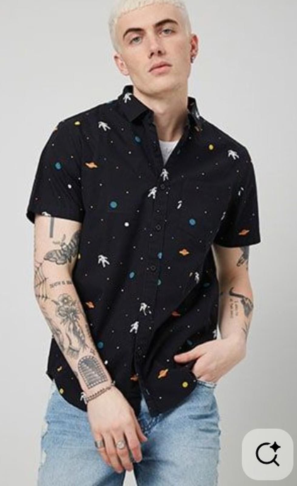 Forever 21 Forever 21 Astronaut Button Down - Sz. XL Size US XL / EU 56 / 4 - 1 Thumbnail