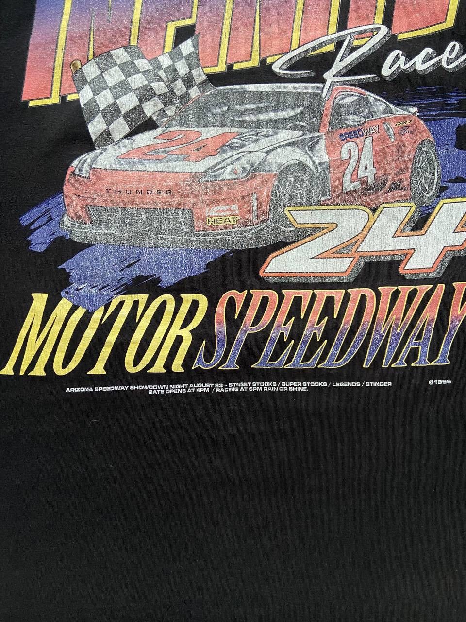 Chase Authentics × NASCAR × Vintage Vintage 1996 FSBN The Infinite Race Motor SpeedWay T-Shirt Size US XL / EU 56 / 4 - 6 Thumbnail
