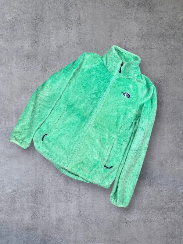 The North Face The North Face fleece jacket zip green logo M tnf Size M / US 6-8 / IT 42-44 - 2 Thumbnail
