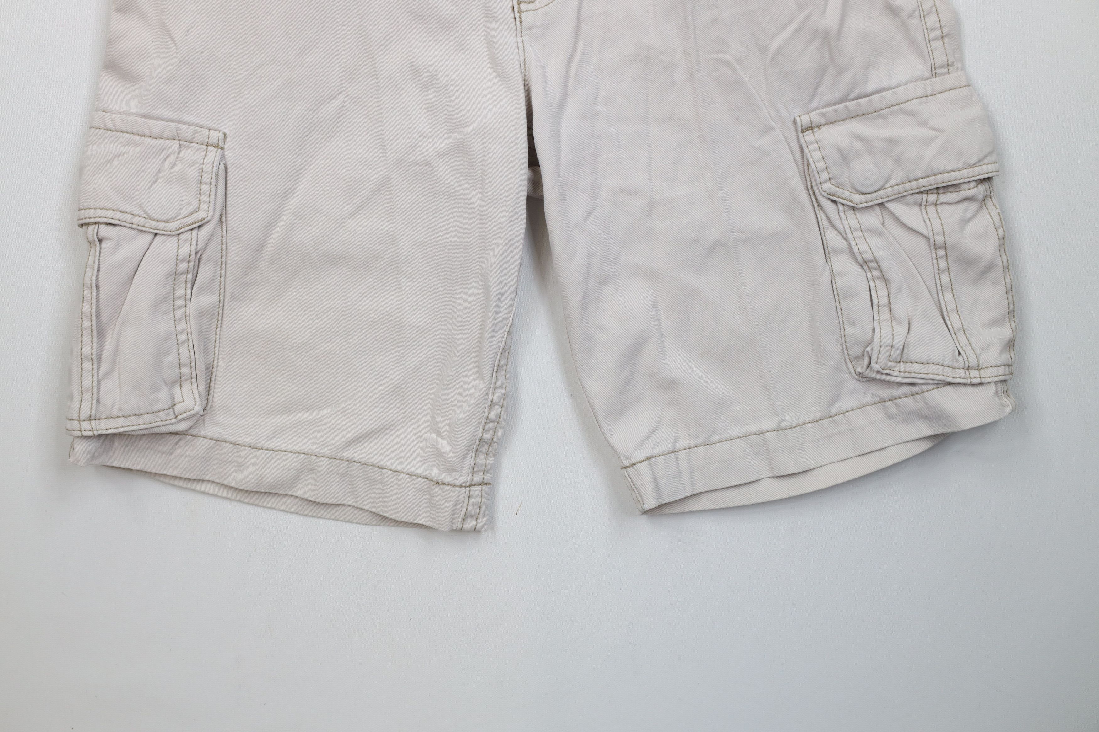 Aeropostale Vintage Aeropostale Heavyweight Cargo Shorts Beige Cotton Size US 30 / EU 46 - 4 Thumbnail