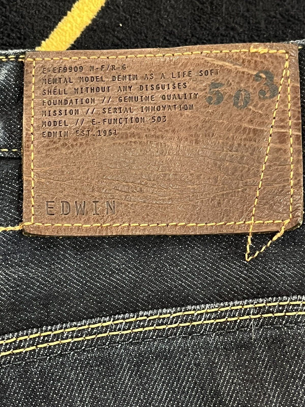 Beauty Beast × Edwin × Japanese Brand Vintage Edwin E-function Curve Leg Denim Size US 29 - 13 Thumbnail