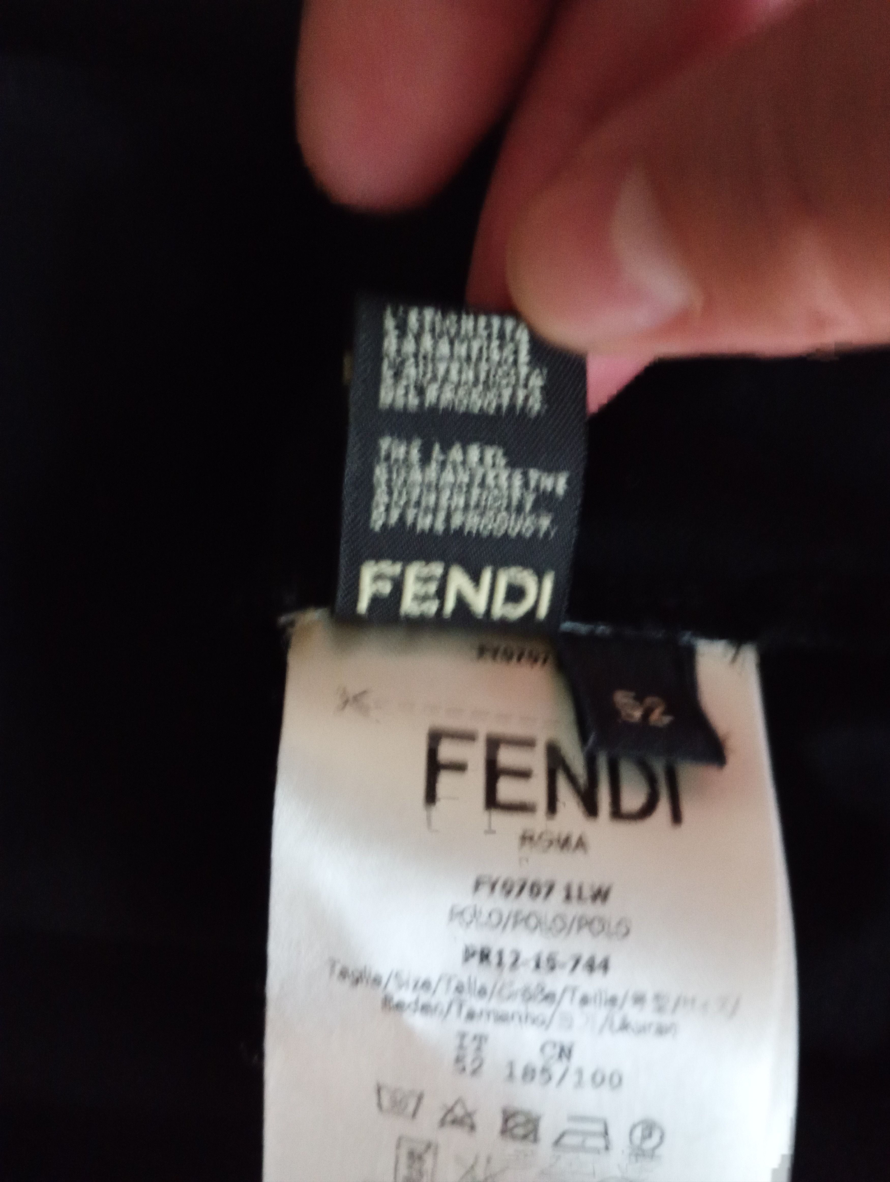 Fendi Fendi Polo Shirt size 52 Size US L / EU 52-54 / 3 - 15 Thumbnail