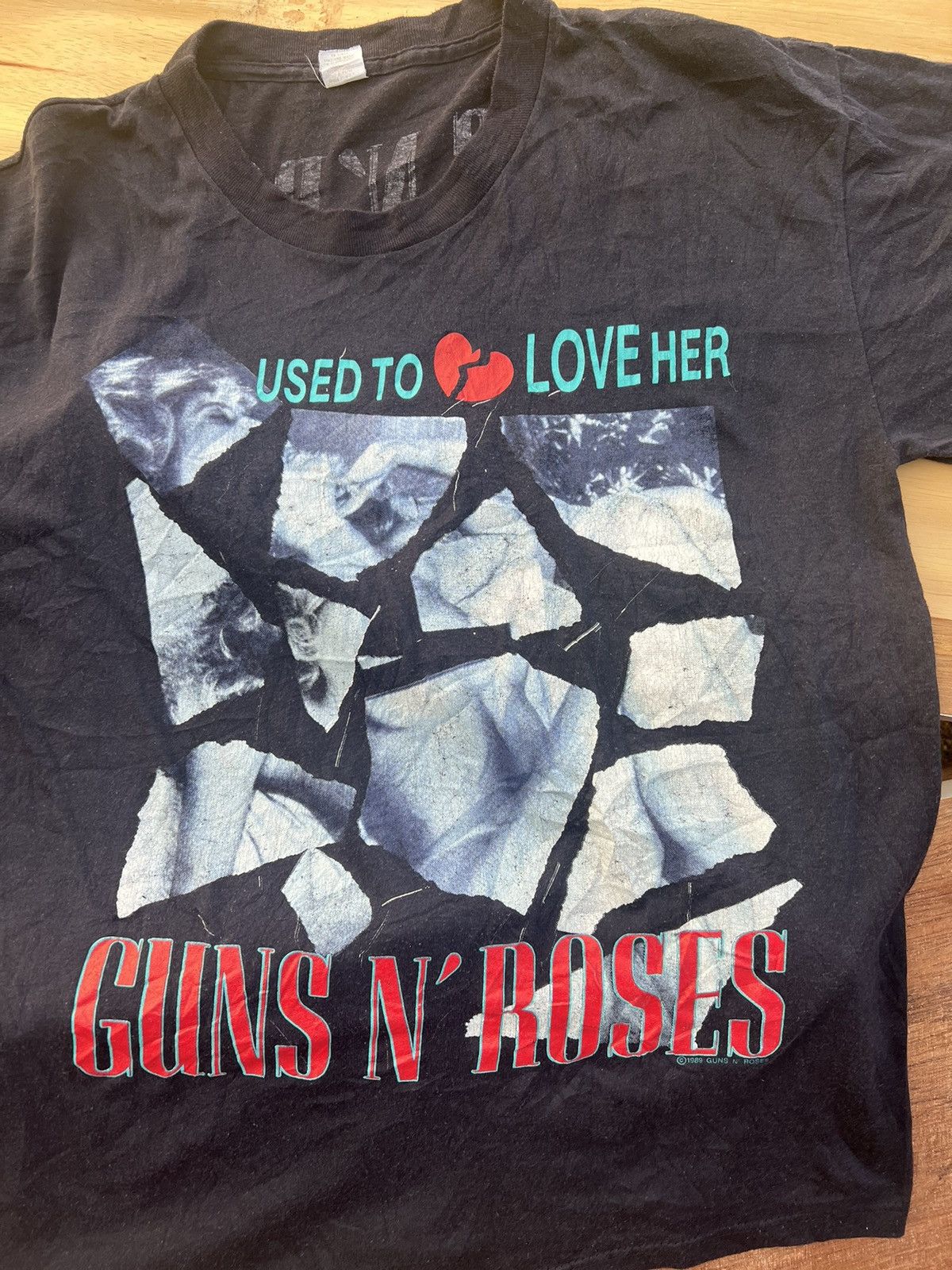 Band Tees Guns N Roses - Vintage 1989 Size US L / EU 52-54 / 3 - 2 Thumbnail
