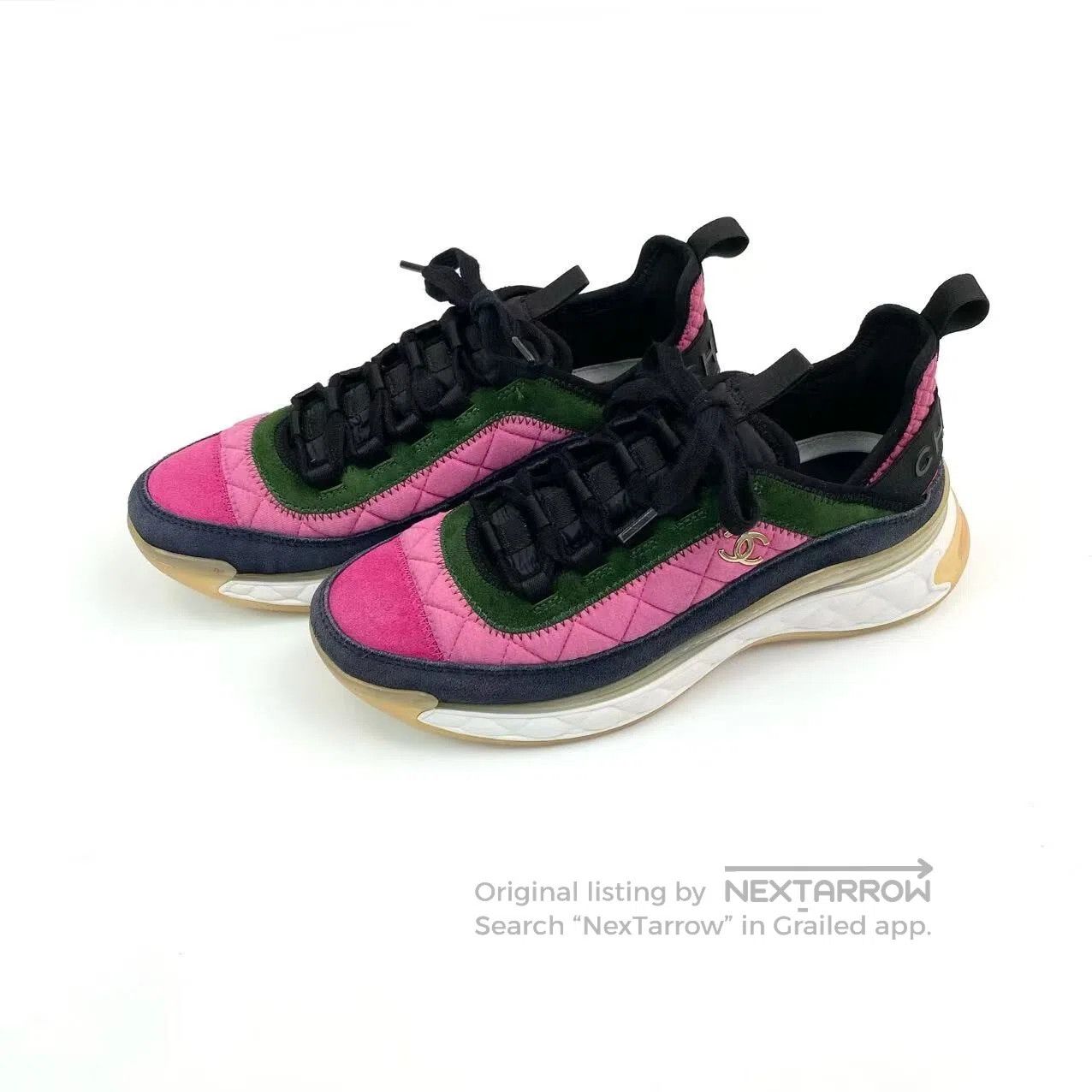 Chanel Chanel Double C Gold Label Pink athleisure shoes| Size US 8 / IT 38 - 1 Thumbnail