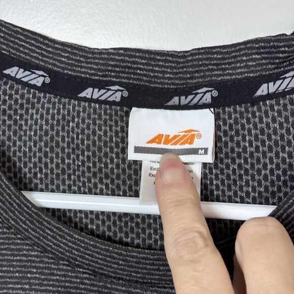 Avia AVIA Activewear T-Shirt Fitted Striped Gray Gym Workout M Size M / US 6-8 / IT 42-44 - 8 Thumbnail