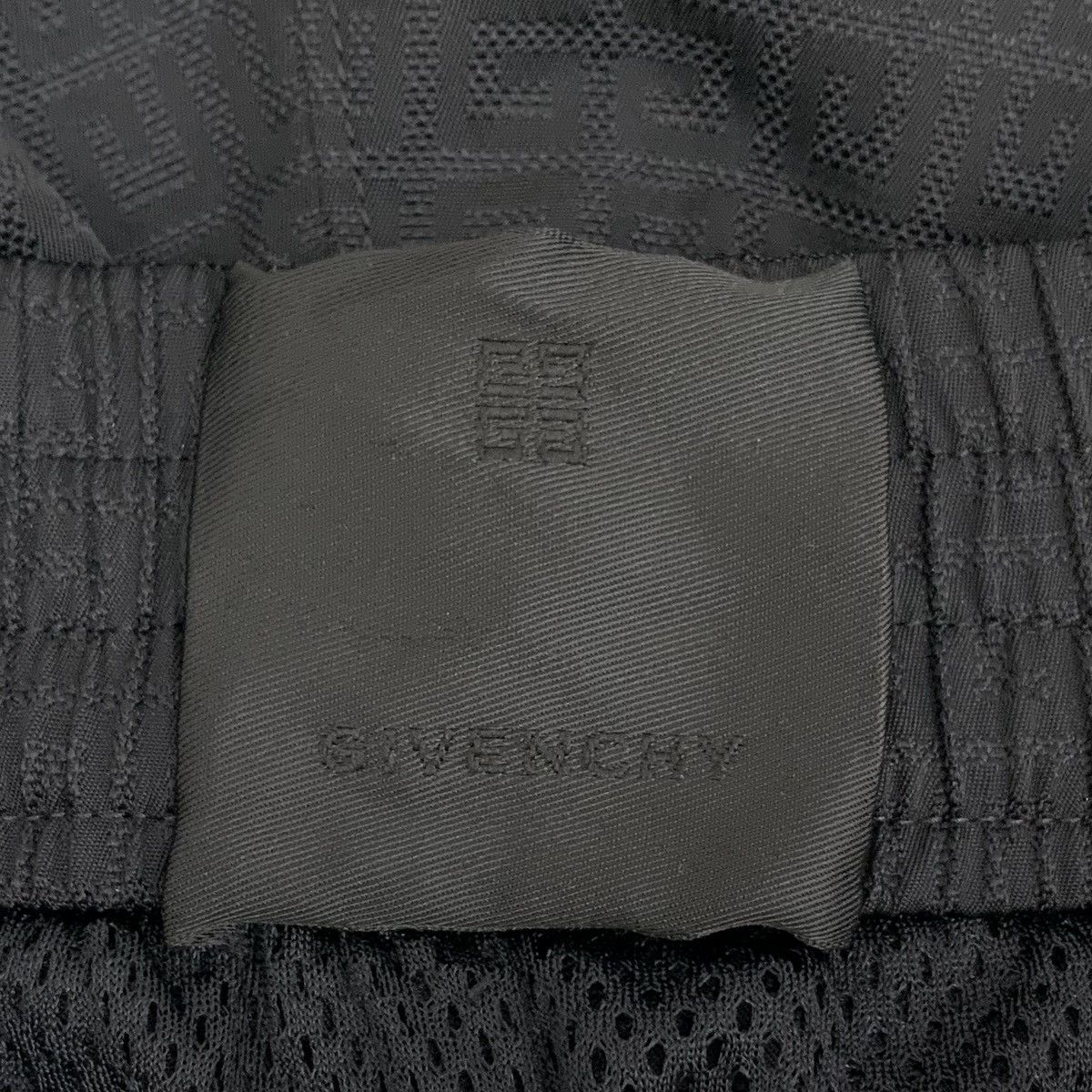 Givenchy Givenchy Black All-over Logo Tone-on-Tone Casual Pants K26WX Size US 34 / EU 50 - 6 Thumbnail