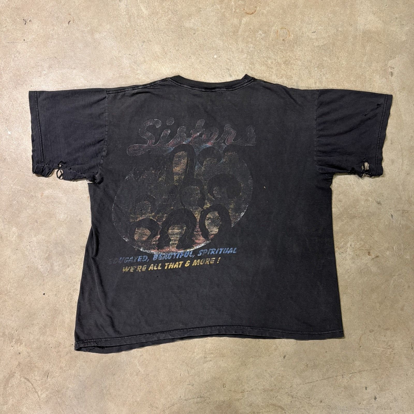 Rap Tees Vintage Million Woman March Shirt Mens 2XL Black 90s Rap Tee Size US XXL / EU 58 / 5 - 7 Thumbnail