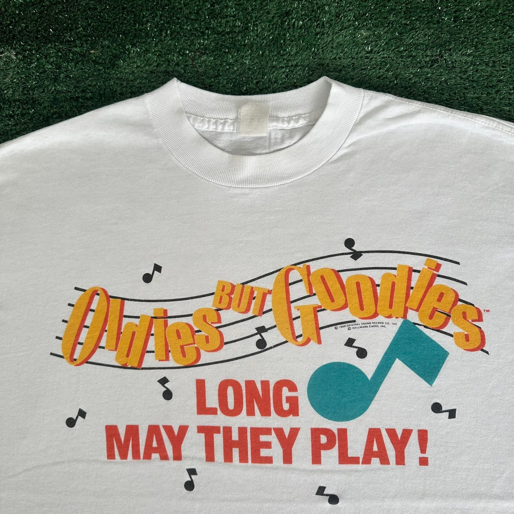 Vintage Vintage 80s Oldies But Goodies T-Shirt Single Stitch Hallmar Size US XL / EU 56 / 4 - 2 Thumbnail