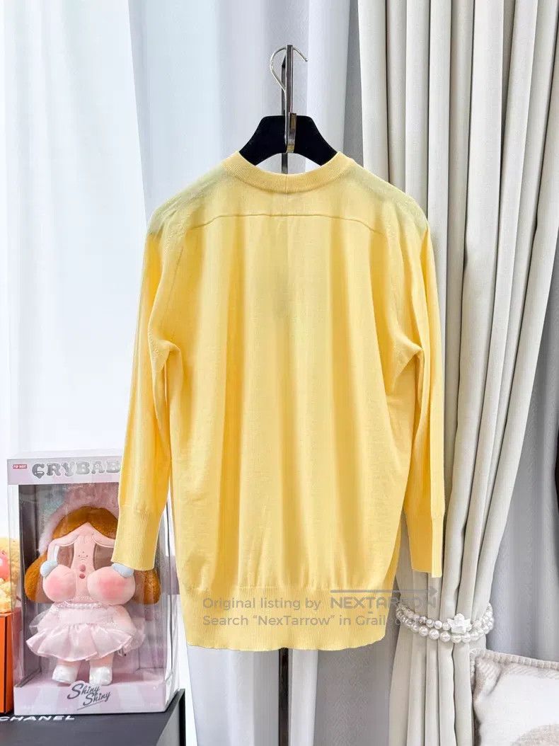 Loro Piana Loro Piana Cashmere Sleeveless Knit Top Yellow Size M / US 6-8 / IT 42-44 - 3 Thumbnail