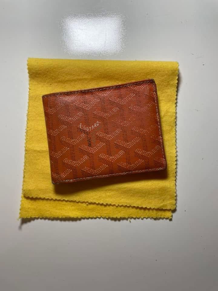 Orange Goyard Bifold Wallet