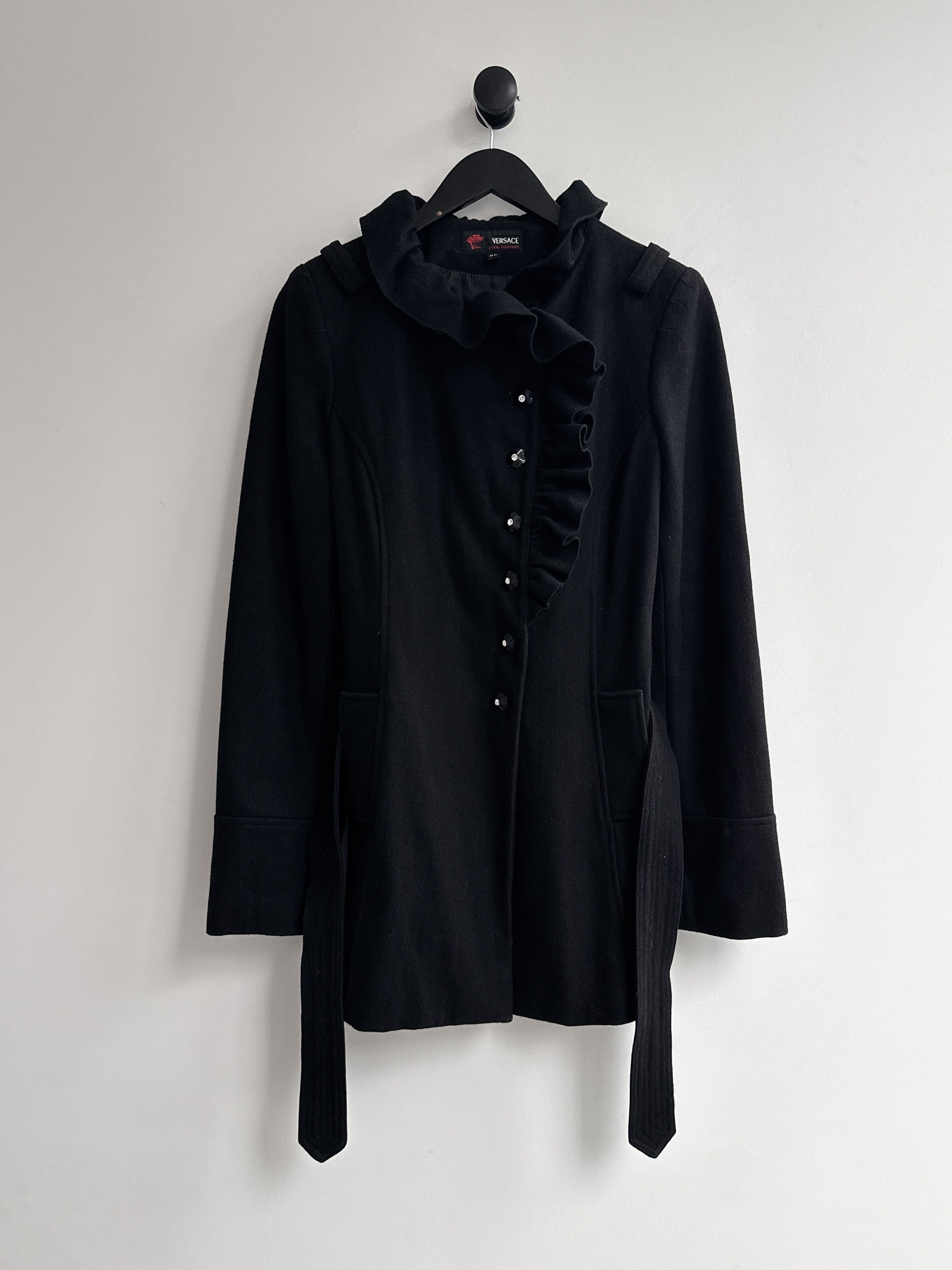 Versace Vintage Versace Jeans Couture Wool Coat Jacket Size M / US 6-8 / IT 42-44 - 1 Thumbnail