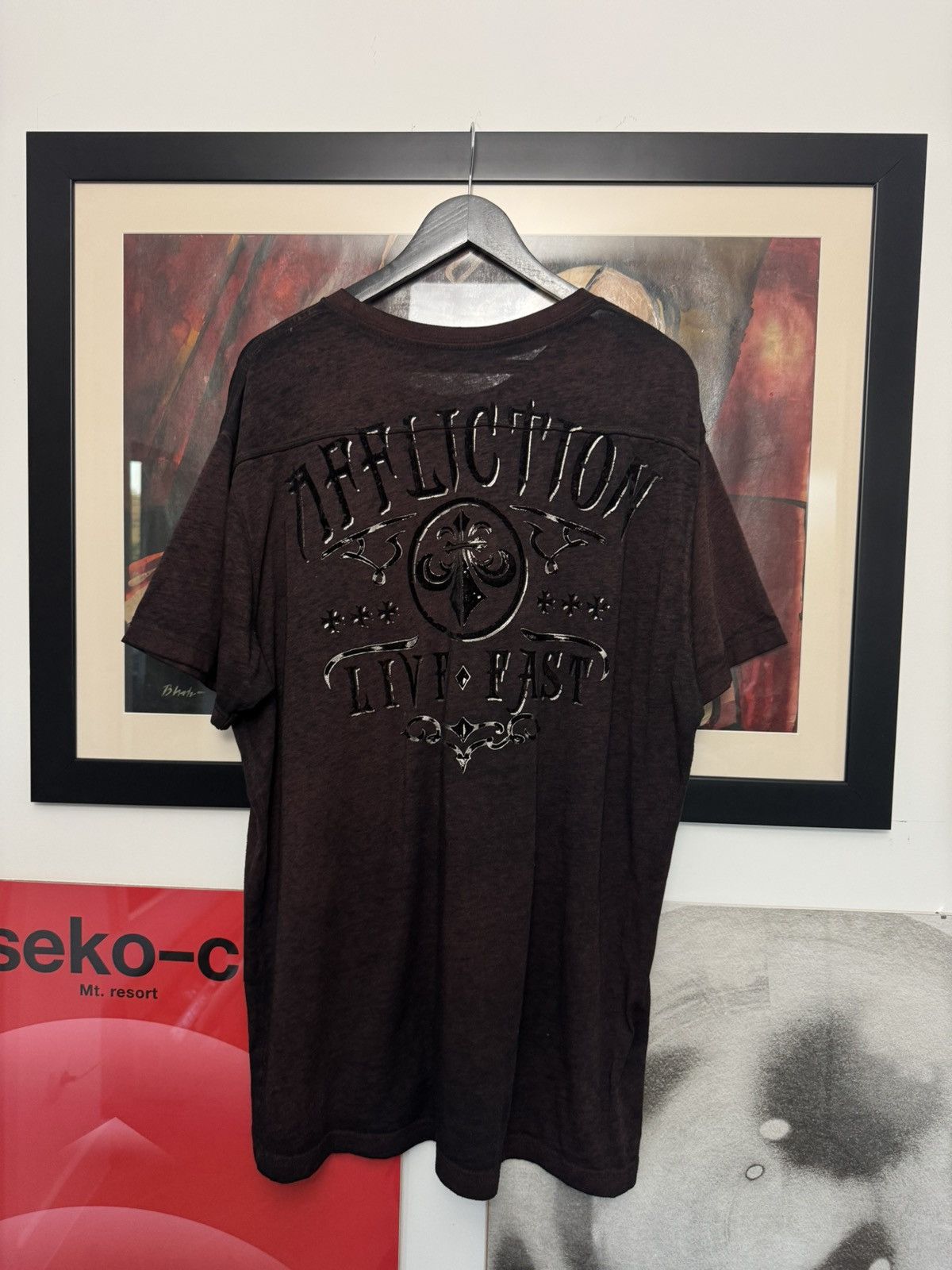 Affliction Rare Affliction Vintage Eagle Skull Distressed USA Tee Y2k Size US XXL / EU 58 / 5 - 2 Thumbnail
