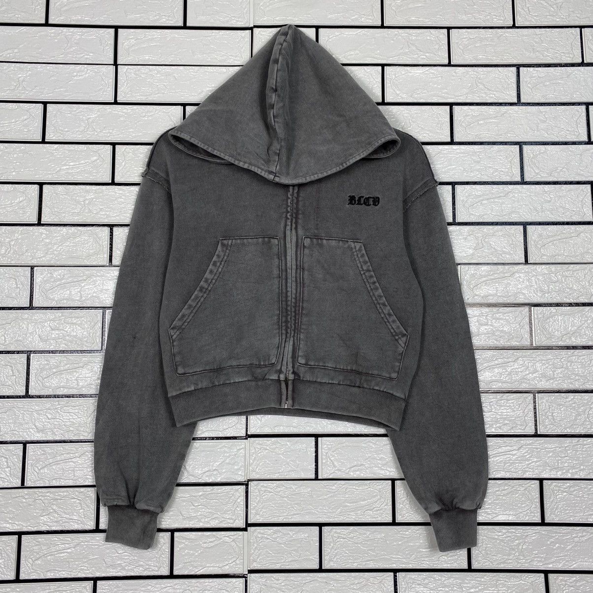 Japanese Brand Cropped Detroit Bomber Hoodie Jacket Unbranded Issey Miyake Size US M / EU 48-50 / 2 - 2 Thumbnail