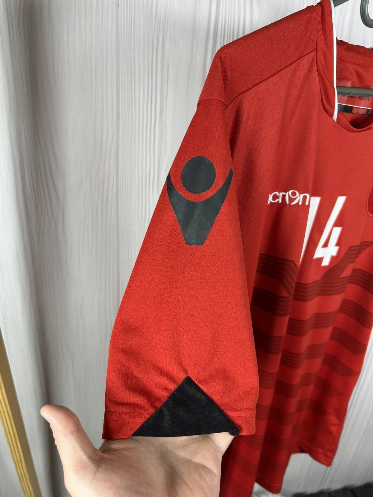 Macron Albania Home Jersey 2016/17 #14 Taulant Xhaka Size L Size US L / EU 52-54 / 3 - 6 Thumbnail