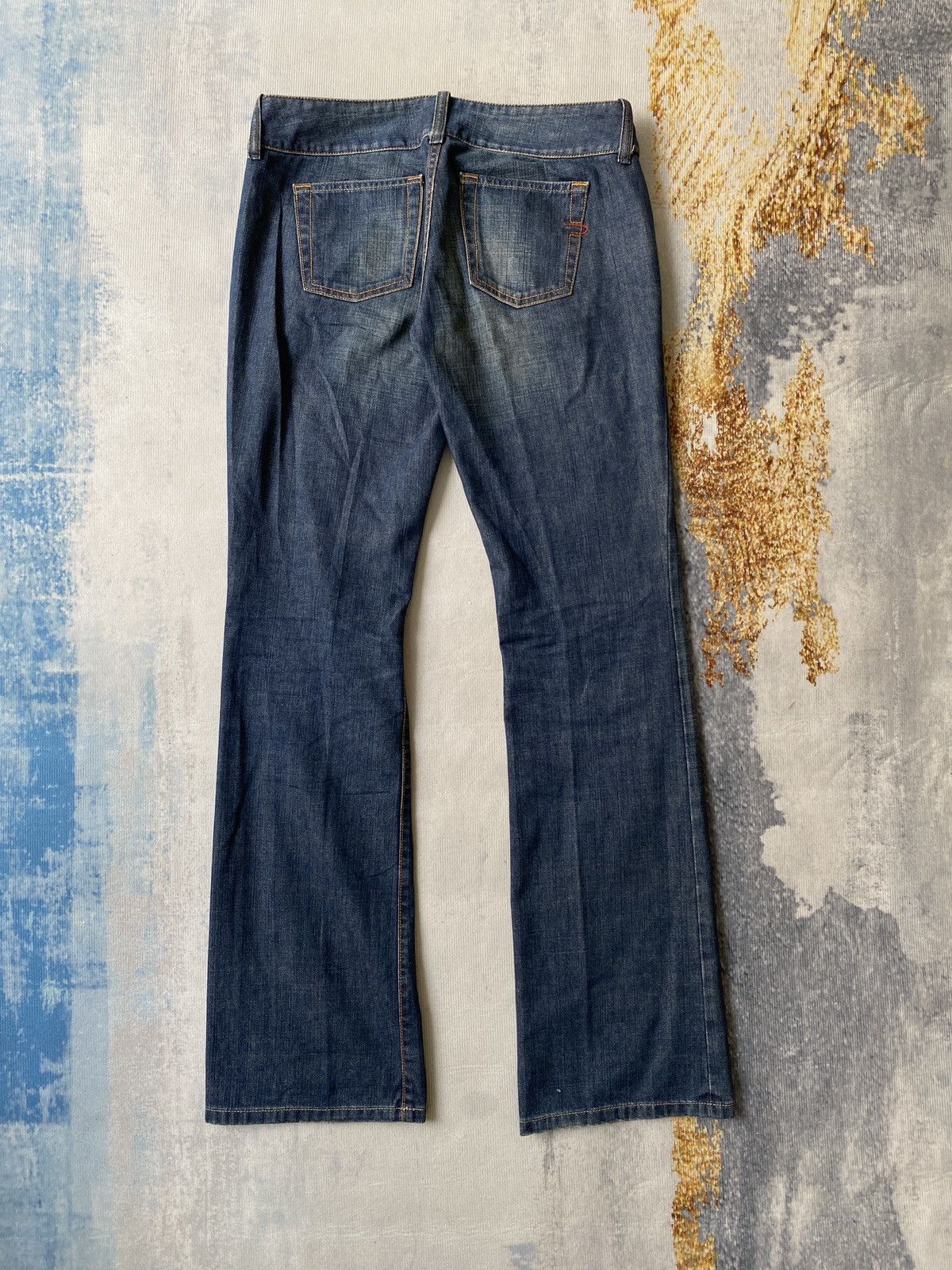 Diesel Vintage Diesel Low Rise Flare Blue Faded Denim Size US 28 / EU 44 - 7 Thumbnail