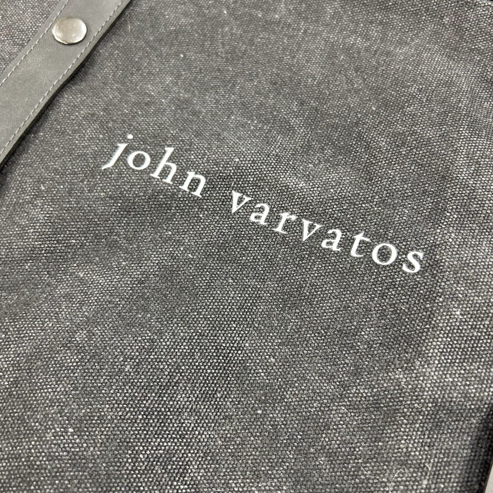 John Varvatos John Varvatos Weekend Bag Duffle Gray Cotton Blend Travel New Washed Faded Canvas Men Bag Size ONE SIZE - 2 Thumbnail