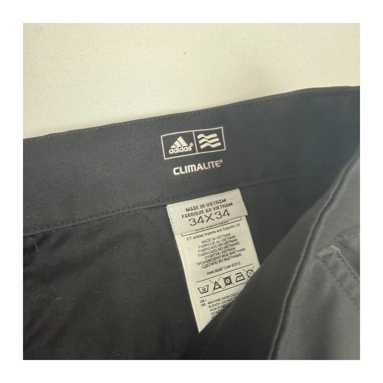 Adidas Adidas 3-Stripe Climalite Performance Men's Golf Pants Black Size US 34 / EU 50 - 6 Thumbnail