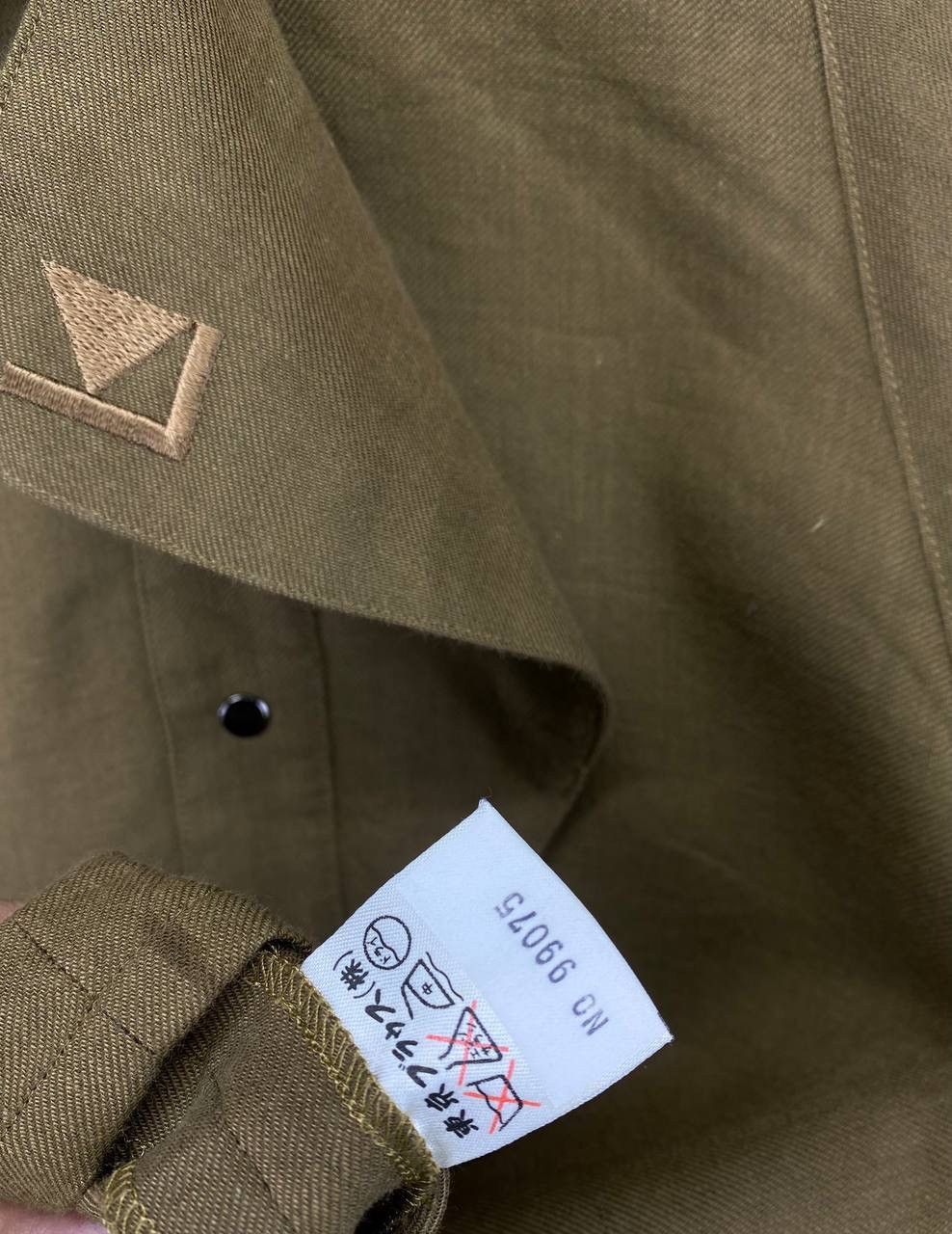 Karl Lagerfeld Vintage Karl Lagerfeld Army Green Blouse Size M / US 6-8 / IT 42-44 - 8 Thumbnail