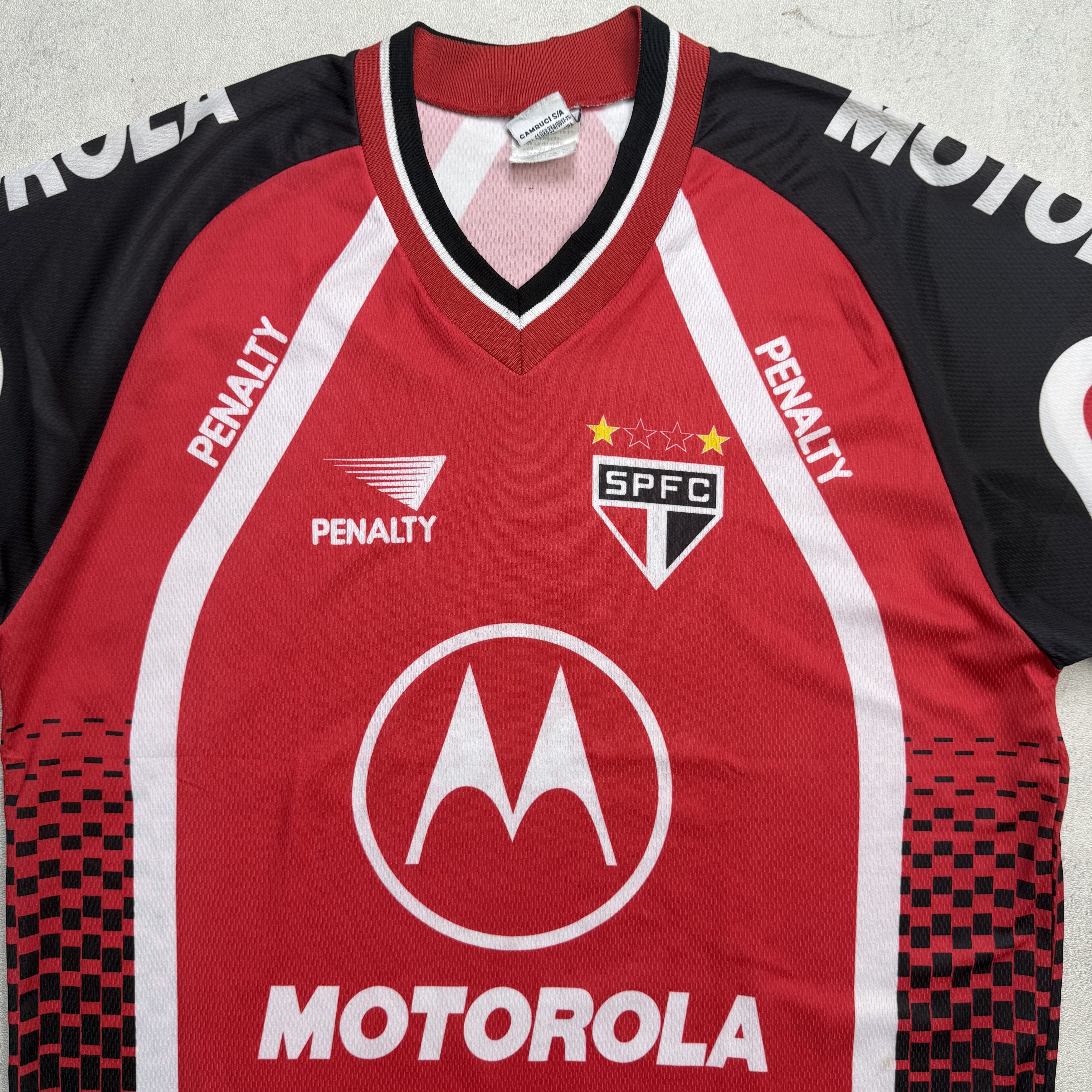 Vintage Sao Paulo FC 2000-2001 Training Jersey Penalty Size US L / EU 52-54 / 3 - 3 Thumbnail