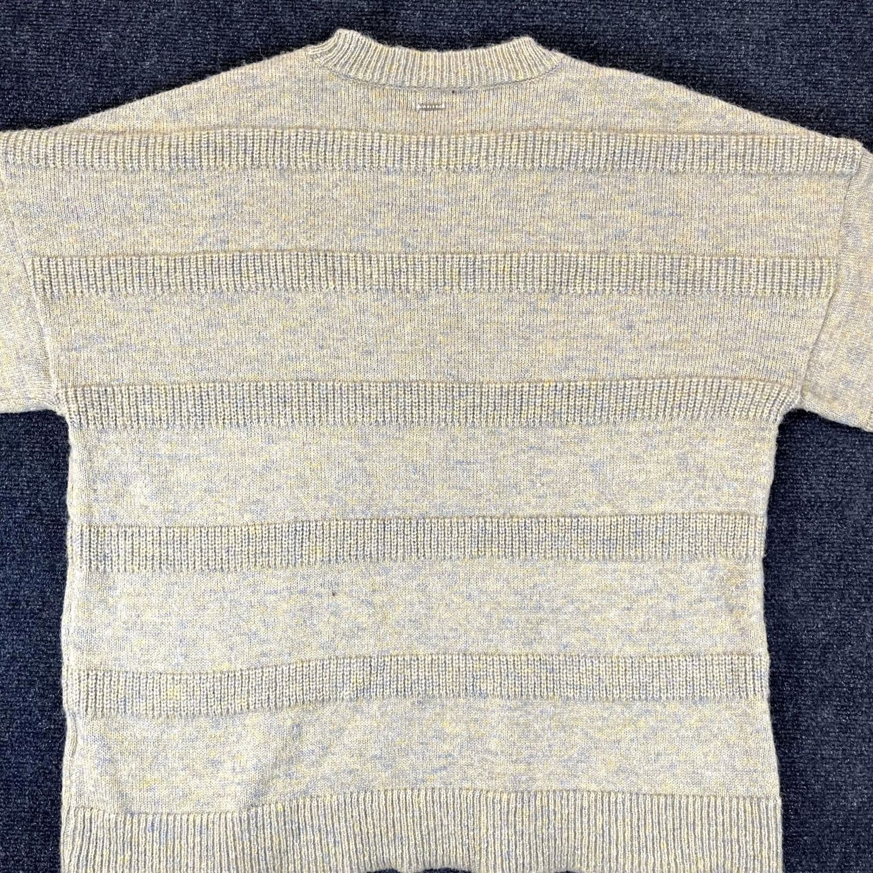 Volcom VOLCOM Sweater Womens XL Gray Blue Striped Knit Crewneck Pullover Size XL / US 12-14 / IT 48-50 - 6 Thumbnail