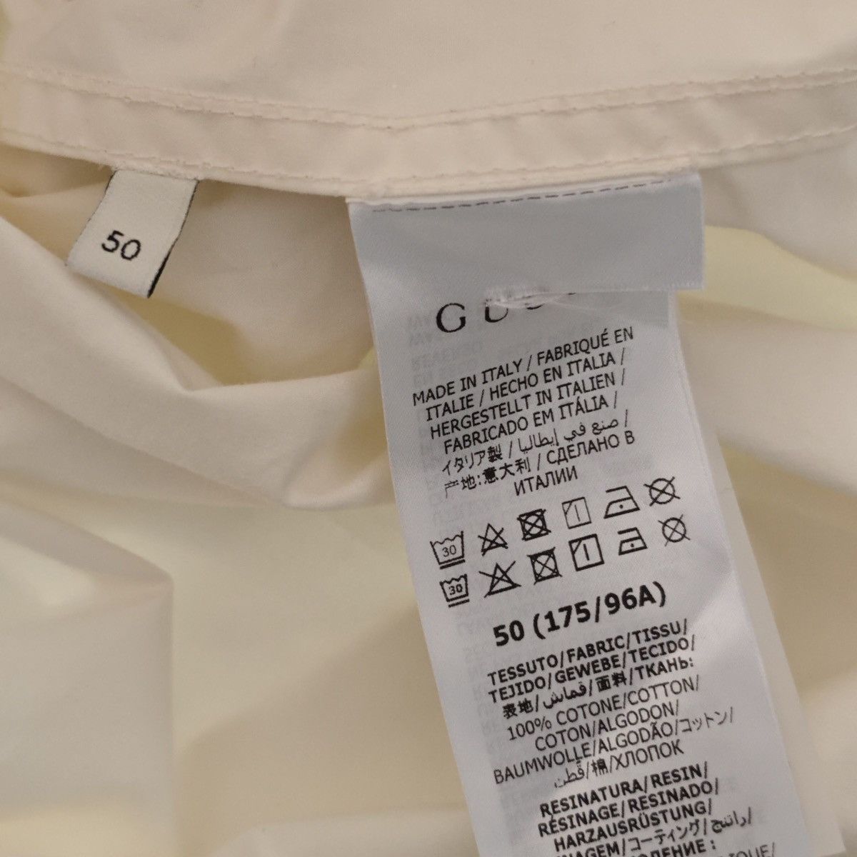 Gucci Gucci Cotton Canvas Windbreaker with Label Size US M / EU 48-50 / 2 - 6 Thumbnail