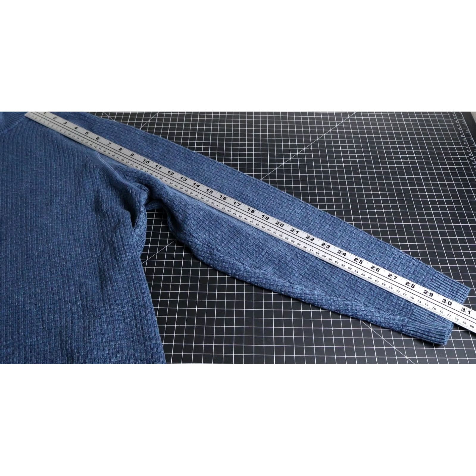 Tommy Bahama Tommy Bahama Sweater Mens Large Blue 1/4 Zip Mock Neck Heavyweight Knitted Cotton Pullover Size US L / EU 52-54 / 3 - 7 Thumbnail