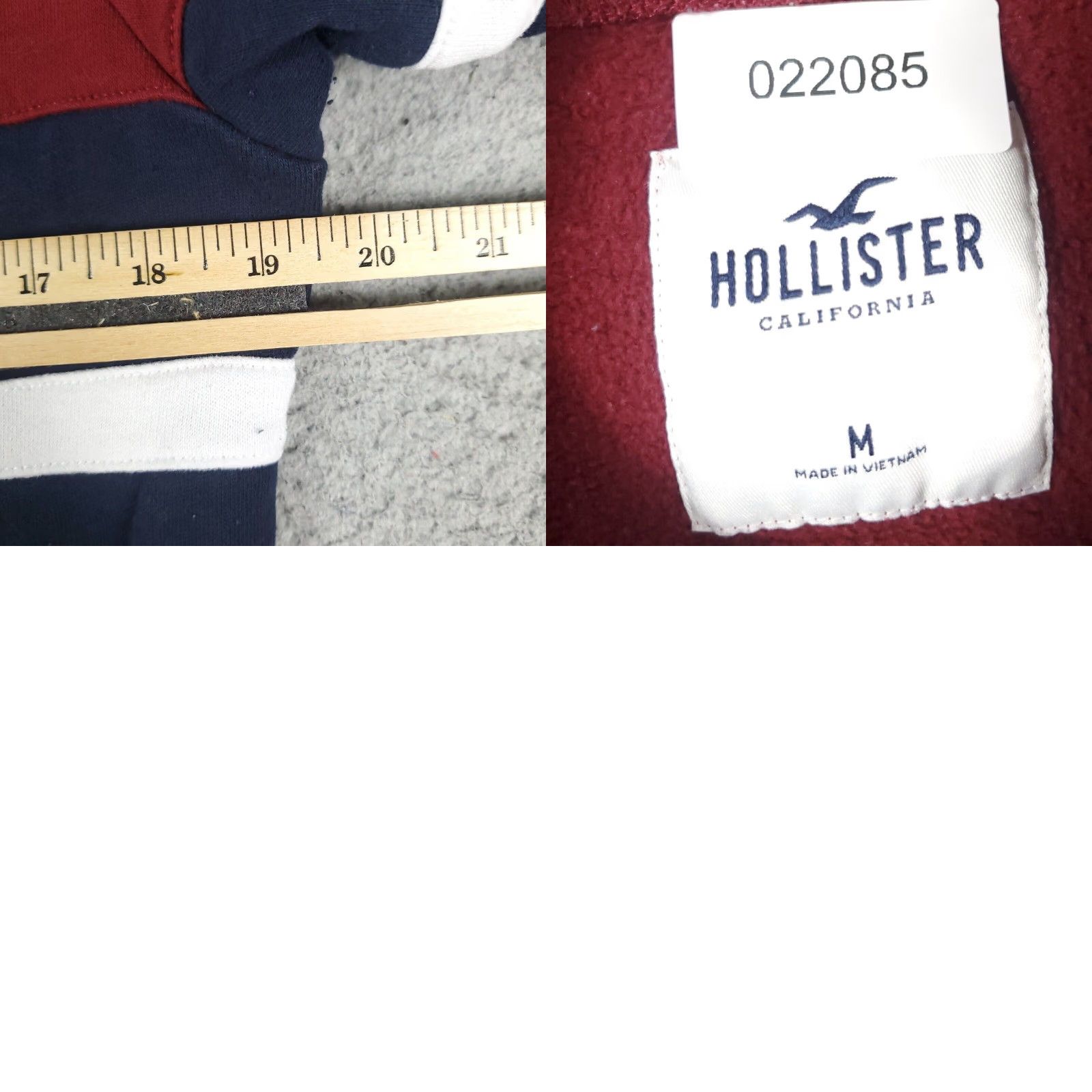 Adidas Hollister Mens Medium Blue Red Casual Pullover Sweatshirt Size US M / EU 48-50 / 2 - 8 Thumbnail